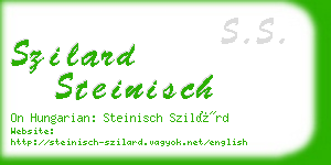 szilard steinisch business card